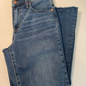 Madewell Jean, Raw Edge, Cali Demi-Boot, Size 29
